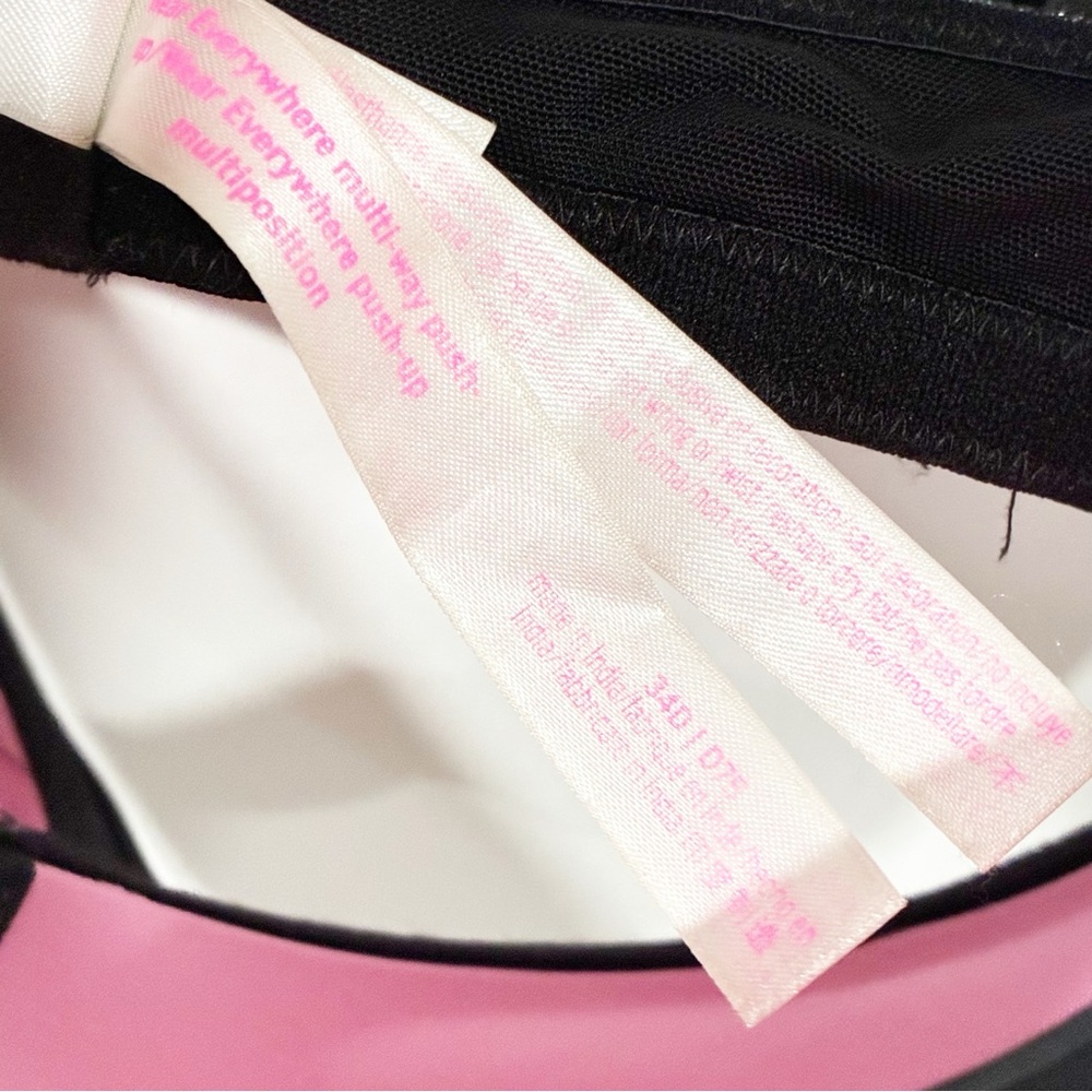 Victoria's Secret Pink Women's Wear Everywhere Lightly Lined Strapless Bra 34D - Picture 3 of 4